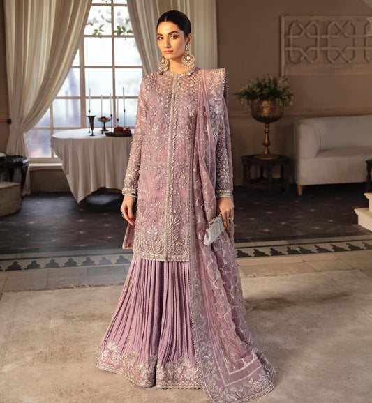 03-Piece Organza Suit With Heavy Embroidery | Ready To Wear
