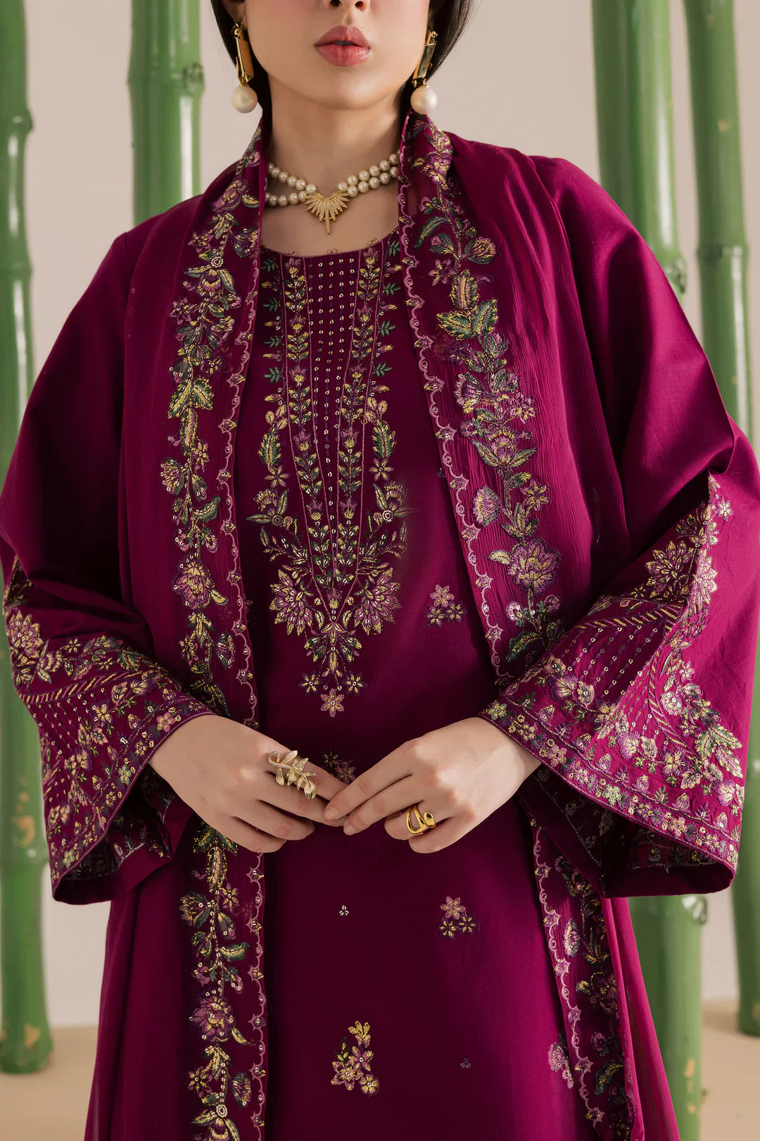 02-Piece Embroidered Cotton Lawn Suit | Ready To Wear