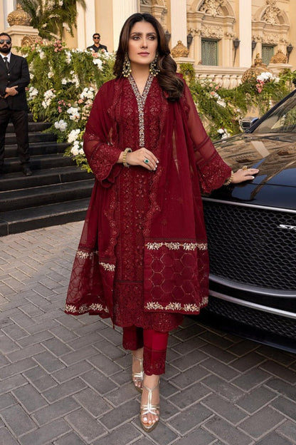03-Piece Chiffon Suit With Embroidery | Ready To Wear