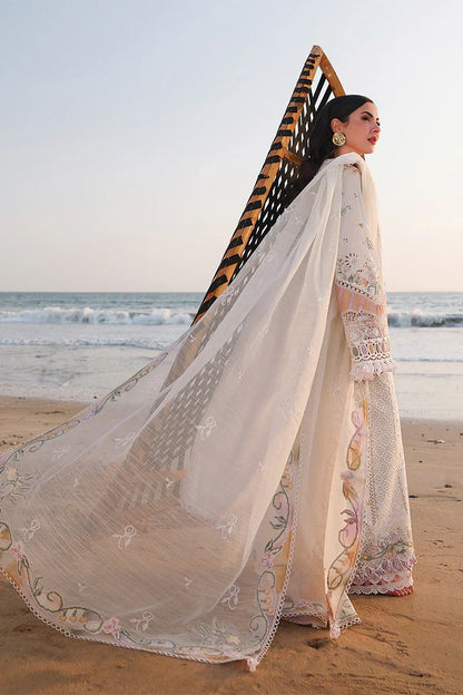 03-Piece Cotton Suit With Chikankari Embroidery | Ready To Wear