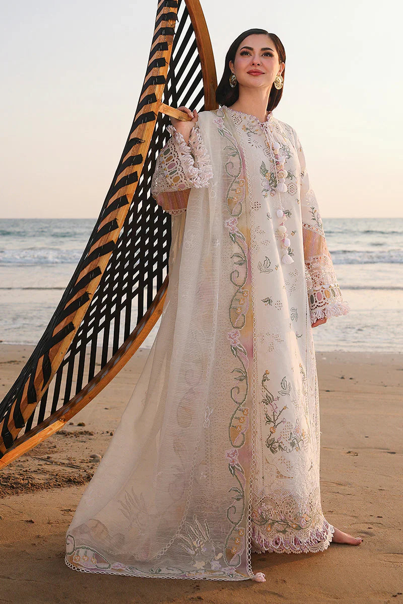 03-Piece Cotton Suit With Chikankari Embroidery | Ready To Wear