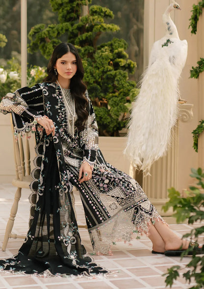 03-Piece Fully Embroidered Luxury Chikankari Lawn - Ready To Wear