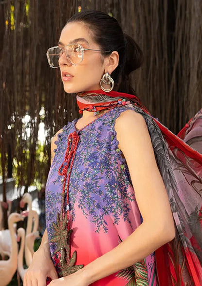Violet Sunrise - 3 Piece Embroidered Lawn Suit | Ready To Wear