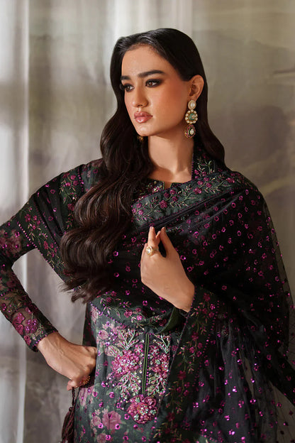 03-Piece Printed Lawn With Embroidered - Ready To Wear
