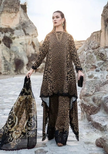03-Piece Digital Printed Lawn Suit - Ready To Wear