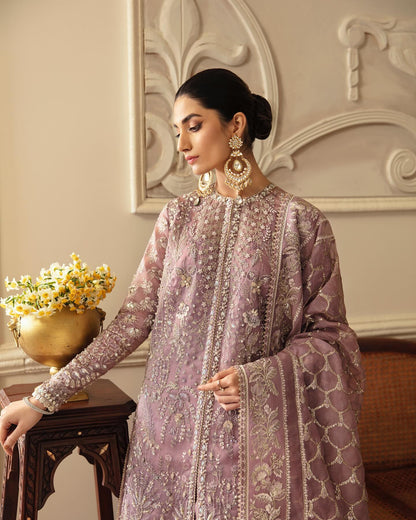 03-Piece Organza Suit With Heavy Embroidery | Ready To Wear