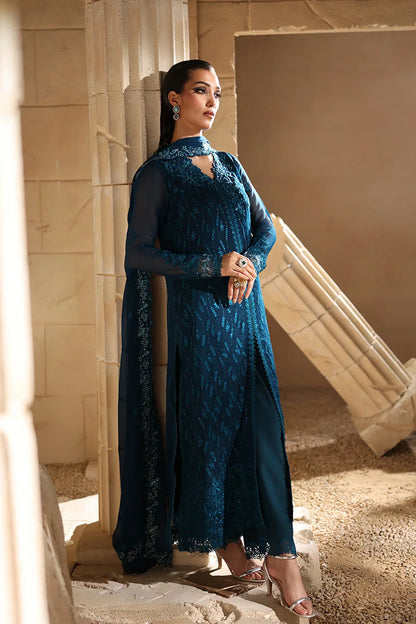 03-Piece Chiffon Suit With Embroidery- Ready To Wear