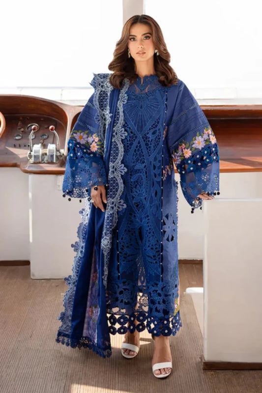 03-Piece Cotton Suit With Embroidery - Ready To Wear