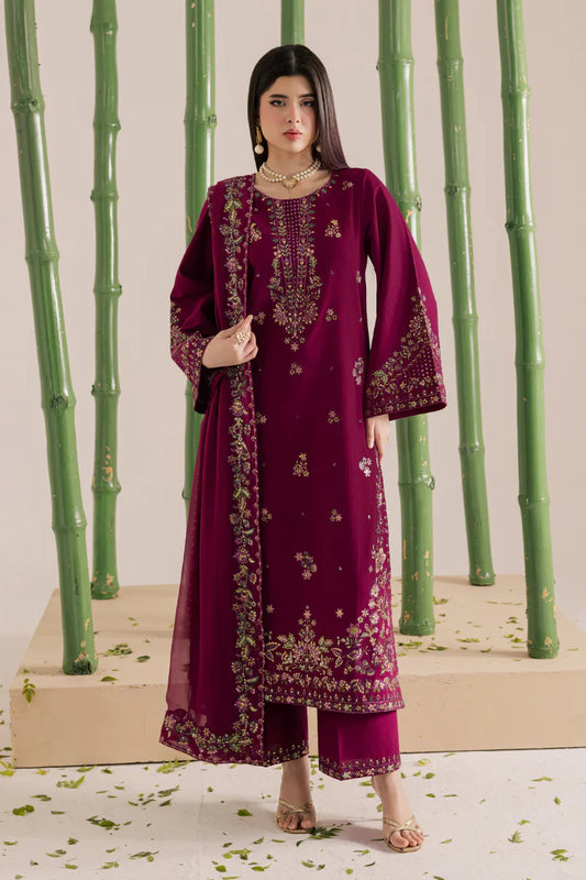 02-Piece Embroidered Cotton Lawn Suit | Ready To Wear