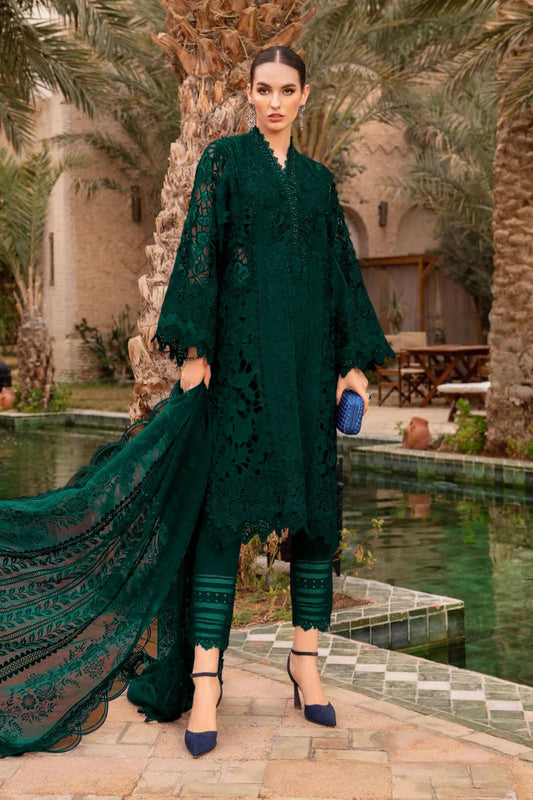 03-Piece Cotton Suit With Fully Embroidery - Ready To Wear