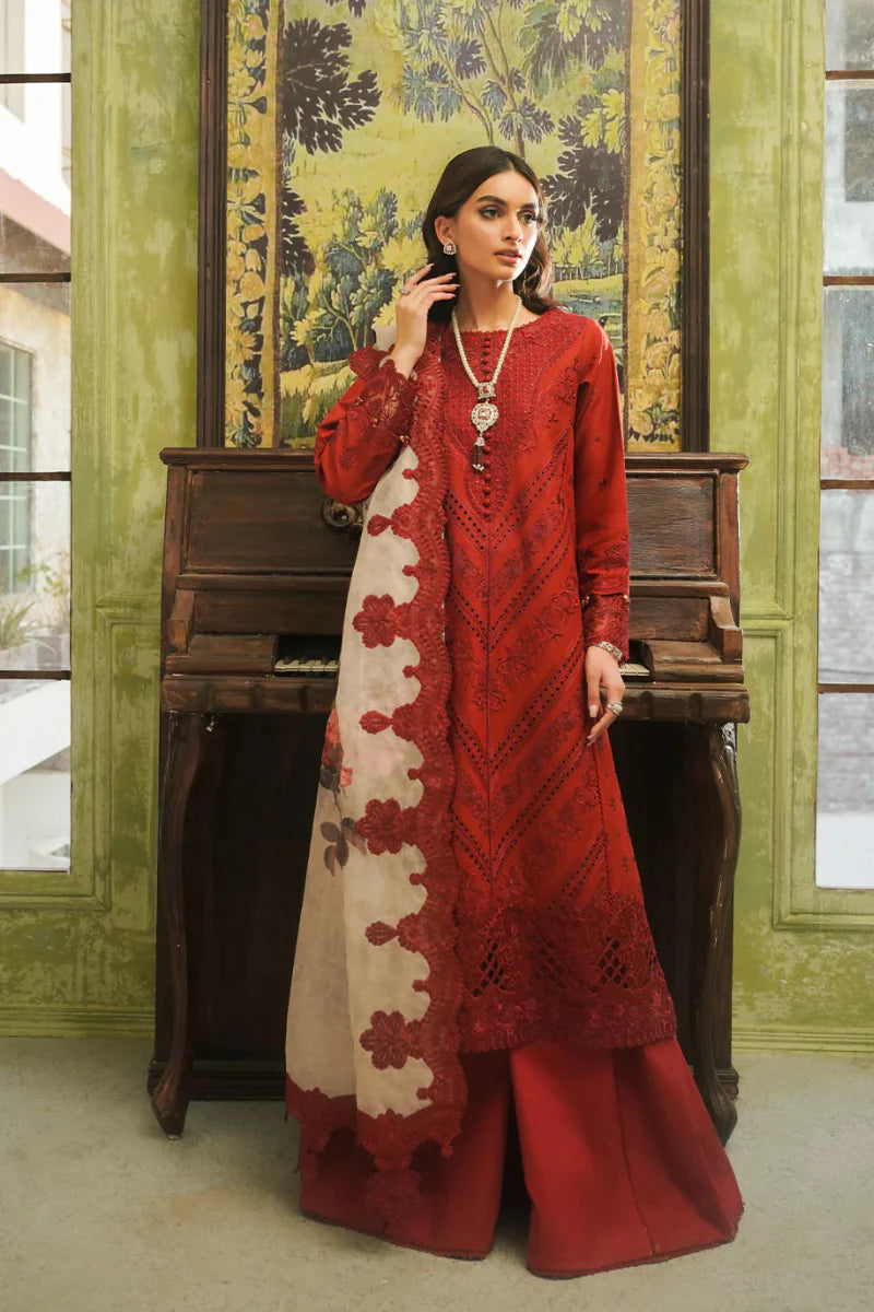 03-Piece Embroidered Cotton Lawn Suit | Ready To Wear