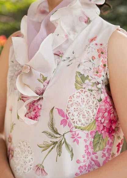 3-Piece Digital Print Embroidered Lawn Dress
