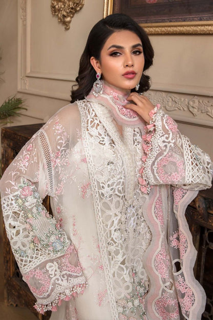 03-Piece Chiffon Suit With Embroidery | Ready To Wear